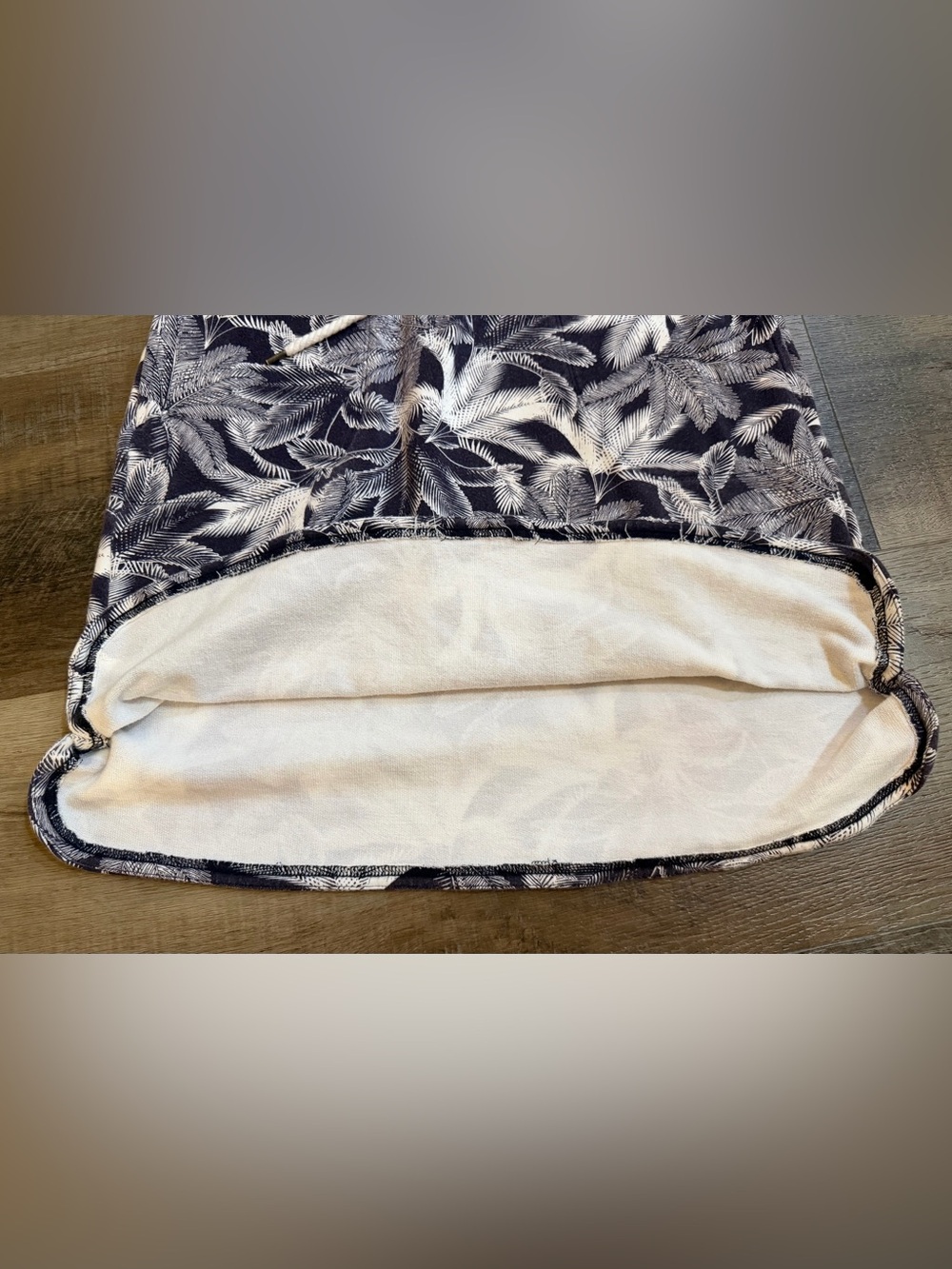 Talbots Palm Leaf Pull On Drawstring Elastic Waist Skirt Size Small Pockets - Picture 11 of 13
